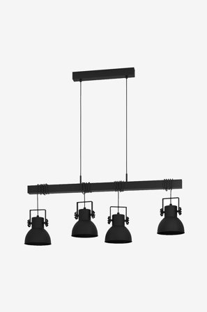 EGLO - Pendel Shirebrook 4-Light - Sort - Loftpendler - Fra Homeroom