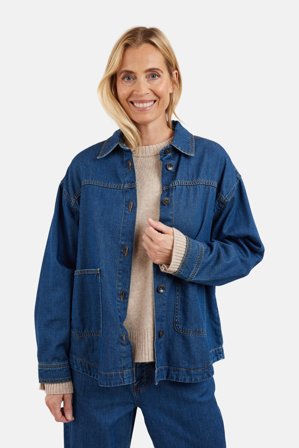 B. COPENHAGEN - Denim jakke - Blå