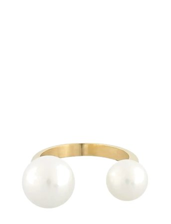 Rio Double Pearl Ring G/White - M Gold SNÖ Of Sweden