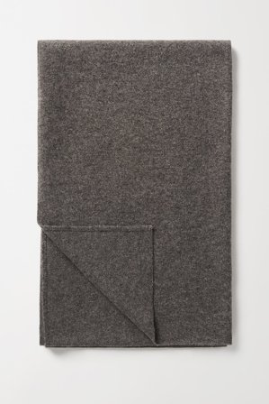 Soft Goat - Knitted Scarf - Cashmere scarf - One Size - Wood