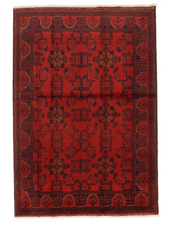 Afghan Khal Mohammadi Rug Oriental Dark Red/Black (Wool, Afghanistan)