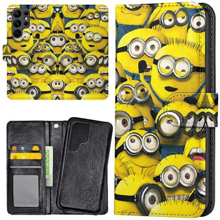 Samsung Galaxy S24 Ultra - Plånboksfodral/Skal Minions