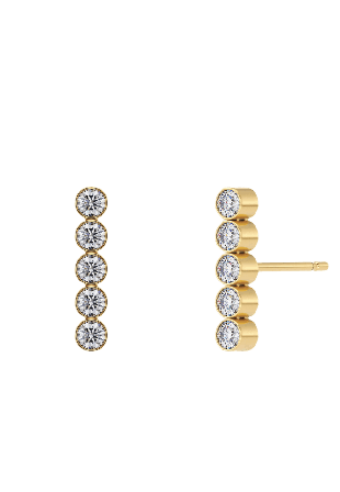 Edblad Twiggy Studs CZ Gold Smycken & klockor Dam Guld ONESIZE