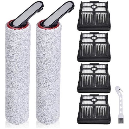 7 stk. udskiftningsbørsteruller og HEPA-filter til H12 Pro / H12 Dual ledningsfri våd- og tørstøvsuger C
