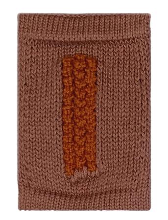 Knitted Letter I, Rose Home Kids Decor Decoration Accessories-details Brown Smallstuff