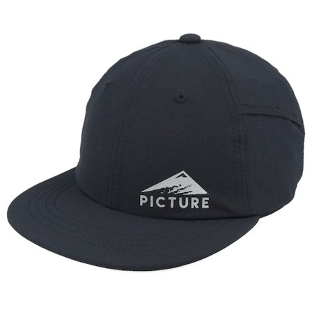 Picture - Sort snapback Kasket - Tibesti Cap A Black Strapback @ Hatstore