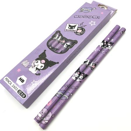 12 stk Sanrioed Anime Kuromi Cinnamoroll My Melody Blyant Kawaii Skisse Maling Verktøy Skole Kontor Rekvisita Gave Barn Stasjonær NM-