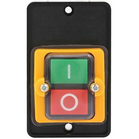 AC 220V/380V 10A Trykknapkontakt Maskinkontaktknap med vandtæt og støvtæt tænd/sluk-knap