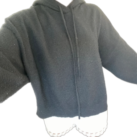 Svart hoodie