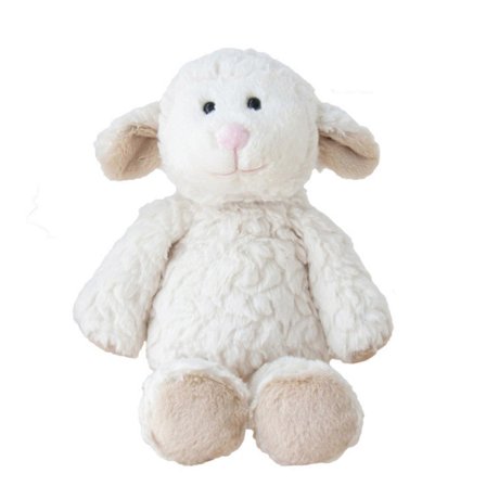 Søde fårestoffdyr, sød beroligende dukke, blød komfortabel lammedukke, tidlig uddannelse, legetøj til småbørn [HK]