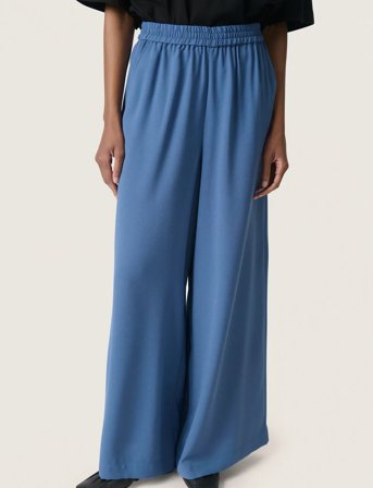 Soaked in Luxury Slshirley Wide Pants - Blue - XL