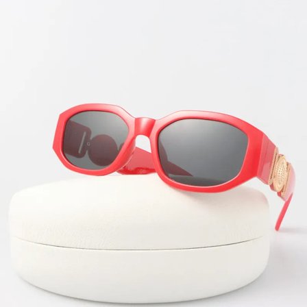 Fyrkantiga Oregelbundna Vintage Solglasögon Herr Märkesdesigner Utomhus Solglasögon Manlig Mode Polygon Godisfärger Oculos De Sol