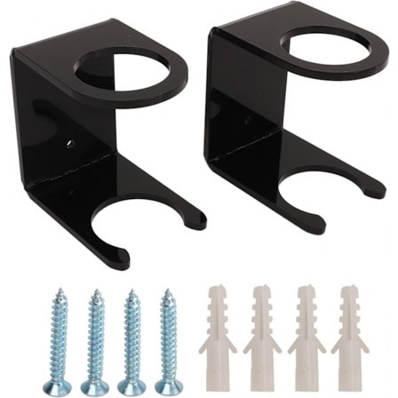 2 stk. Baseball Bat vægbeslag Akryl vægmonteret boldholder stativ Bas