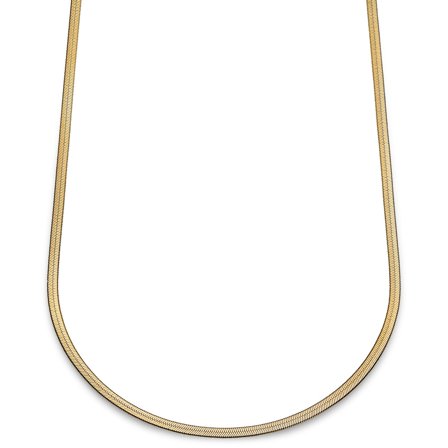Essentials | Collar de cadena de espiga dorado de 4 mm para hombres - Collares de cadena