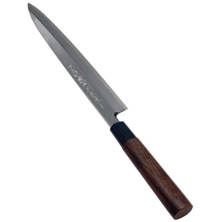 Fuji bluesteel Deba-kniv 240Y' - 'Sølv/mørkt tre