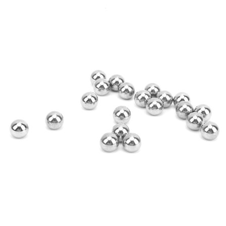20 st M4 Gängade Kulor i Rostfritt Stål Magnetisk Levitation Pärla Borrning Trim för 3D-skrivare