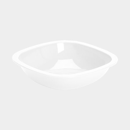 Piatto fondo in plastica Nordiska Plast, bianco, 15 cm