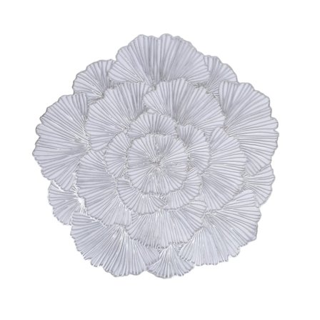 Dækkeserviet ROSE D38cm, sølv