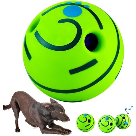 Giggle Bold til Hunde, Interaktivt Hundelegetøj Bold, Hundepipbold Med Sjove Lyde, Hundelegetøj Til Kedsomhed Og Angst For Små, Mellemstore Og Store