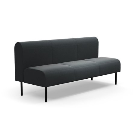 Modulsofa VARIETY, 3-Sitzer, Stoff Pod CS, anthrazit