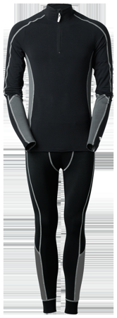 South West Whistler Funktionsundertøj sort/grå Sort, Tøj