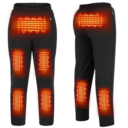 Oppvarmede bukser, USB elektriske varmebukser vaskbare termiske varmebukser bomull vinter varme bukser for menn og kvinner