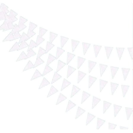 Trekantede flagg i stoff, festong, hvite vimpler, banner, hengende bannere, festong til hagefestdekorasjon