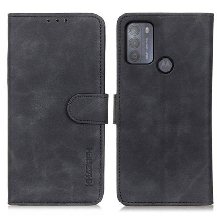 Khazneh Motorola Moto G50 Plånboksfodral Svart