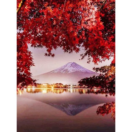 30x40cm 5D DIY timanttimaalaus täydellinen, W# Série de Paysages de Bord