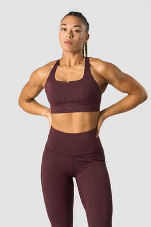 ICANIWILL - Stride Sports Bra Burgundy - Dames - sportkleding van ICIW