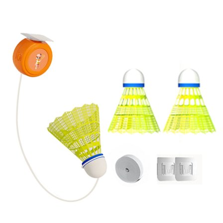 Badminton træningsudstyr, teleskopisk elastisk stangtræner, selvstudie rebounds