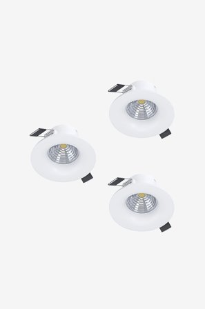 EGLO - Infälld belysning Saliceto 88 Mm 2700K Set Of 3 - Vit - Spotlights - Från Homeroom