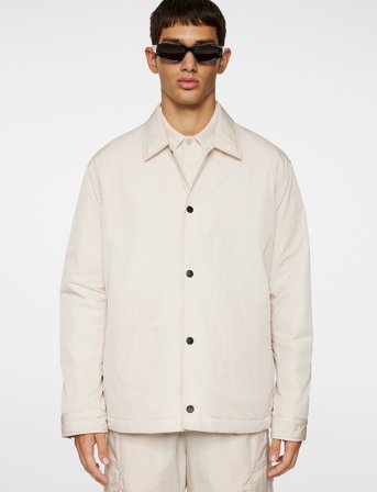 J. Lindeberg Tibor Tech Overshirt - Cream - L