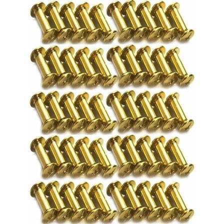 Runda skaft metallfäste skruvar spikstolpar nitar knapp solid B