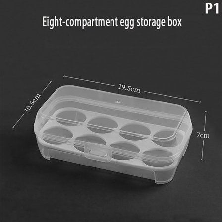 Äggkartong 3/4/8 Fack Ägghållare Behållare för Utomhuscamping Pi 8 Fack