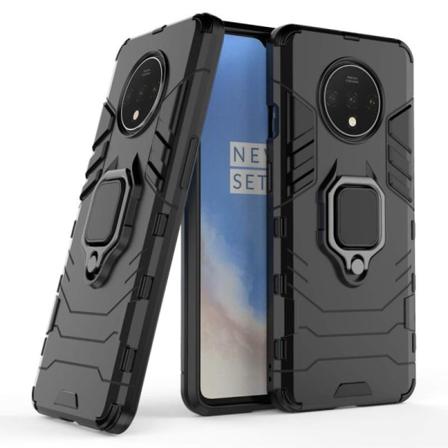 Oneplus 7t Stöttåligt Skal Med Ringhållare Thinarmor Svart