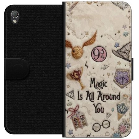 Kompatibelt Lommeboketui til Sony Sony Xperia Z3 Broderad magisk illustrasjon med symboler, sitater og fantasiverden inspirert av eventyr som skaper e