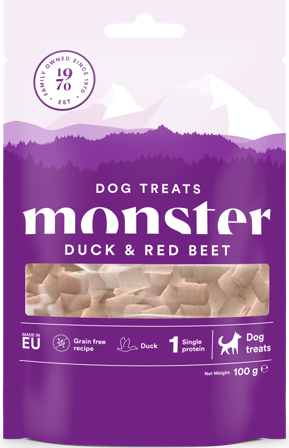 Monster Dog Treats All Breed Duck/Beet 100 g