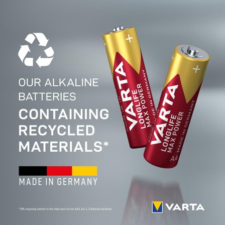 VARTA Longlife Max Power AA Blister 10-pack (8+2)