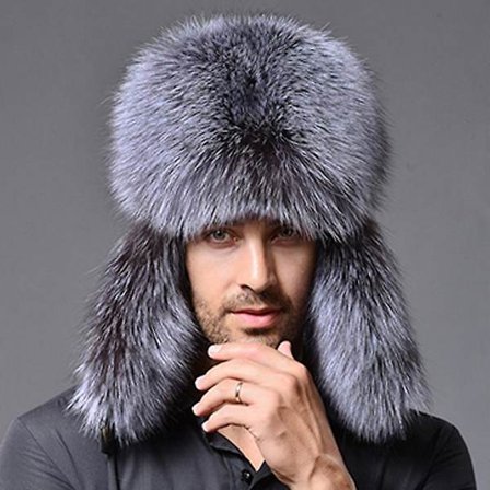 Herre Trapper Håret Russisk Hat Flurry Ushanka Med Øreklapper Vinter Varm Kunstpels Fleece Sne Ski Hue