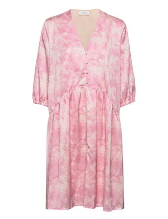 Callie Ls Dress Kort Kjole Rosa NORR