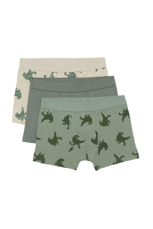 Å KIDS Boxershorts med tryck TEDDY, 3-pack Kalsonger Grå 86/92