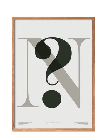 Poster & Frame Ilwt-N - Grey - 50X70CM