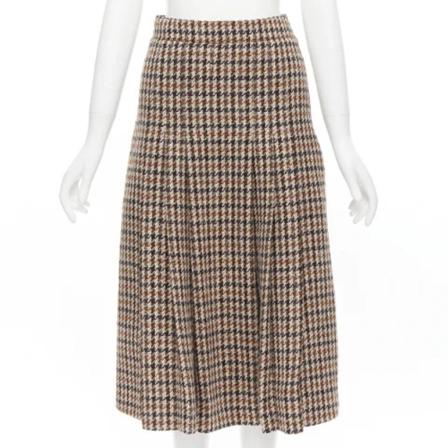 Celine Vintage, Pre-owned Wool bottoms Bruin, Dames, Maat:S,wol