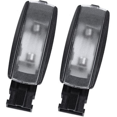 2 stk. svart innvendig kuppelkartlys for CC Golf 1KD 947 109A 1K0947109