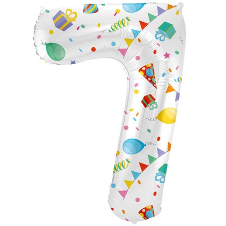 Sifferballong Joyful "0-9" Siffra 7 - Partyninja.se