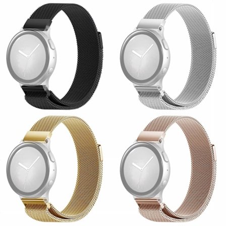 SKALO Milanese Loop til Samsung Watch Active2 44mm - Vælg farve