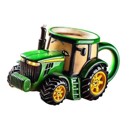 Landbrugsmaskiner Keramisk Krus Med Høsttema Design Gave Til Landmænd Og Traktorelskere Flerfarvet