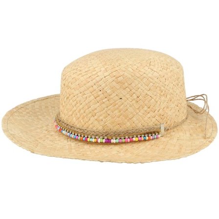 MJM Hats - Beige straw Hatt - Ashley W Raffia Natural Straw Hat @ Hatstore