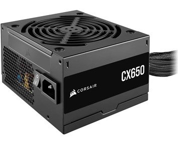 Corsair CX650 650W - Kompakt nätaggregat med 650 W och 120 mm fläkt